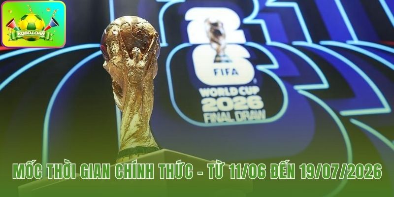 Lịch trình 39 ngày tranh tài của FIFA World Cup 2026
