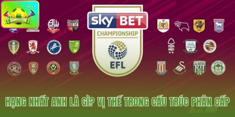 Hạng Nhất Anh vị trí cấp hai ngay sau Premier League