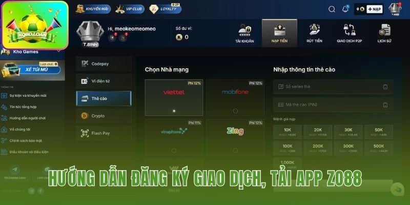 Các bước tham gia Zo88 đơn giản và trực quan