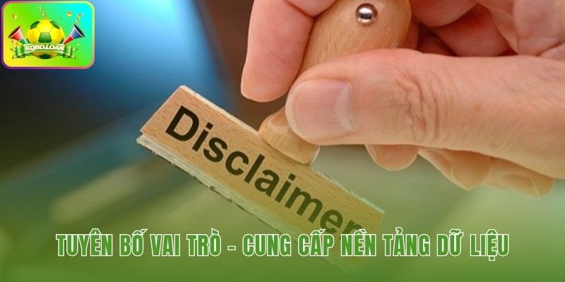Nền tảng dữ liệu trung lập miễn trừ trách nhiệm cá cược